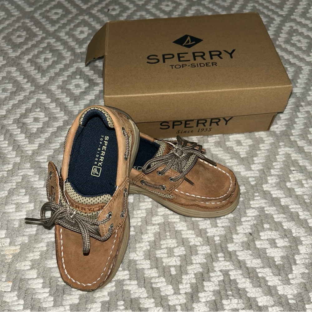 Sperry Kids Brown Moccasins Size 9